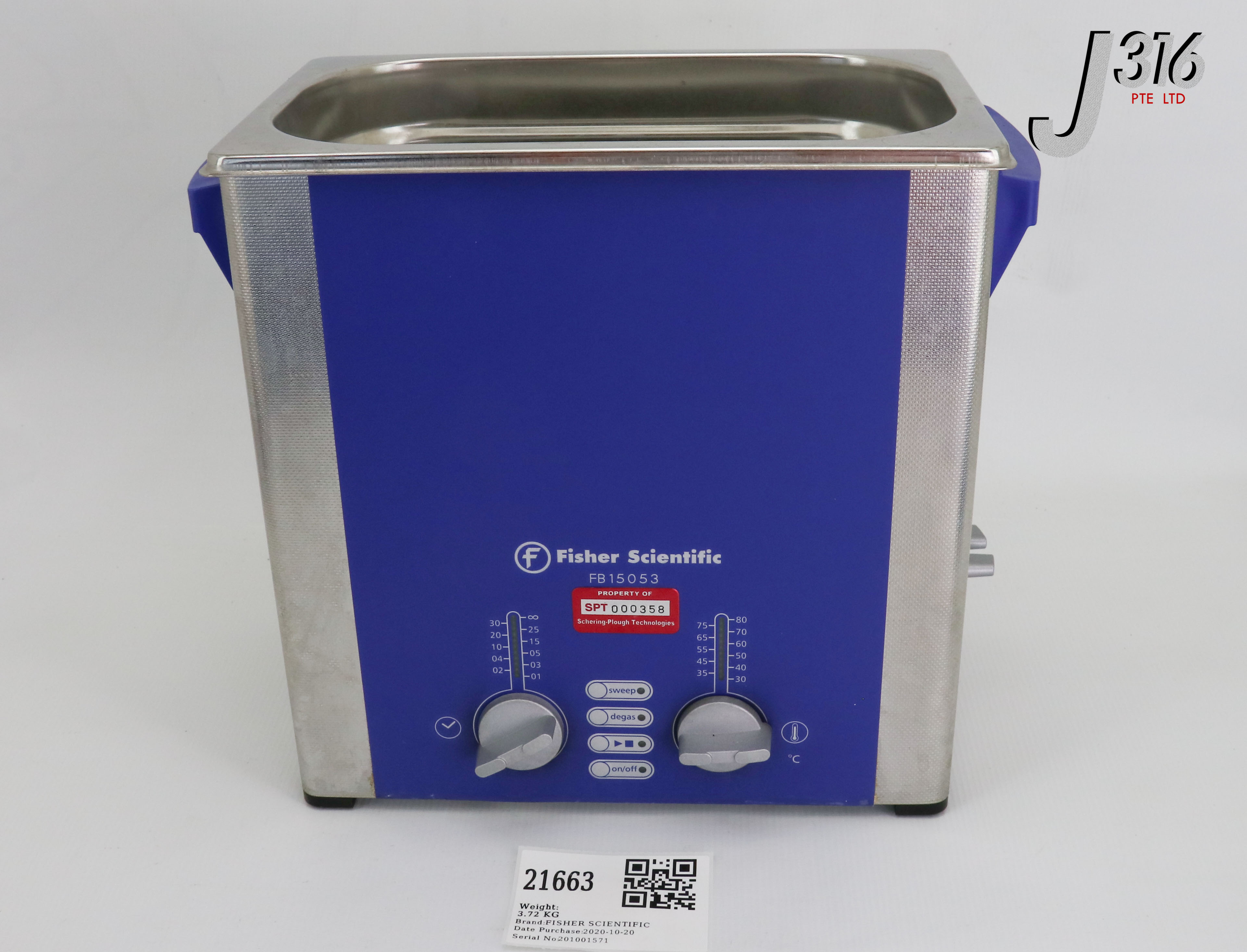 21663 FISHER SCIENTIFIC TYPE S40H ULTRASONIC BATHS, P/N: 070125409